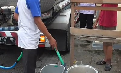 Longsor, Warga Buleleng Sulit dapatkan Air Bersih