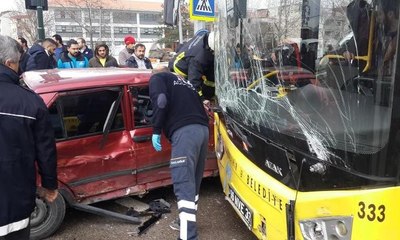 Bursa'da can pazarı...Yolcu otobüsüyle kafa kafaya çarpıştı