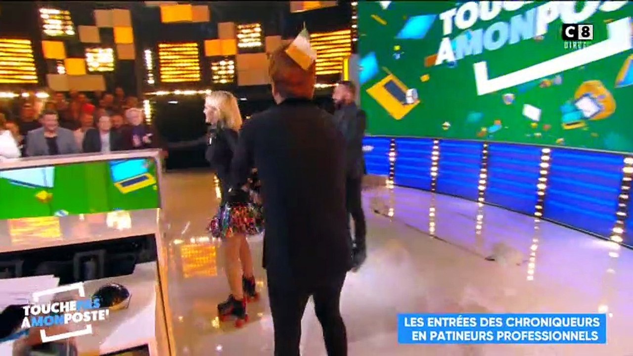 Grosse chute d'une chroniqueur de TPMP alors qu'elle dansait en patins - Regardez