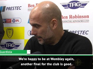 Another final is good for the club - Guardiola