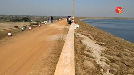 ငလ်င္ဒဏ္ေၾကာင့္ ေတာင္နဝင္းေရေလွာင္တမံ တာေဘာင္နိမ့္က်ၿပီး အက္ကြဲ (႐ုပ္/သံ)
