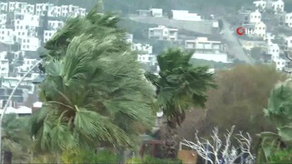 Lodos Bodrum’u vurdu