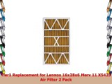 Tier1 Replacement for Lennox 16x28x6 Merv 11 X5425 Air Filter 2 Pack