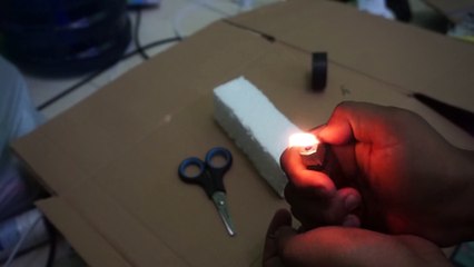 cara membuat pemotong sterofoam sederhana   DIY / how to make a simple DIY sterofoam cutter