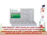 FilterBuy AFB MERV 8 16x20x1 Pleated AC Furnace Air Filter Pack of 4 Filters 16x20x1
