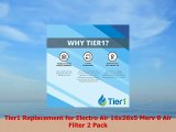 Tier1 Replacement for Electro Air 16x26x5 Merv 8 Air Filter 2 Pack