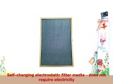 20x25x1 Electrostatic Washable Permanent Ac Furnace Air Filter  Reusable  Gold Frame
