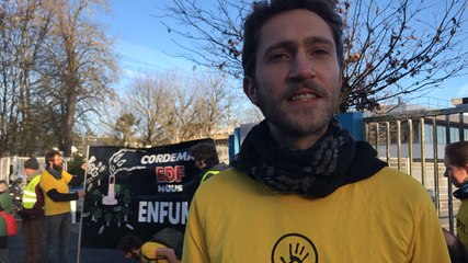 Cordemais. Action des Amis de la terre autour du projet Ecocombust