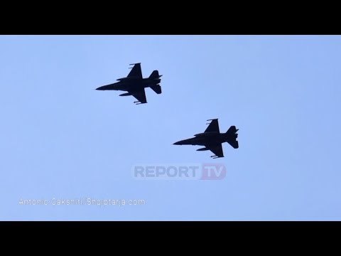 Report TV - Avionët e NATO-s fluturojnë mbi Tiranë