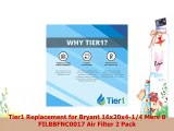 Tier1 Replacement for Bryant 16x20x414 Merv 8 FILBBFNC0017 Air Filter 2 Pack