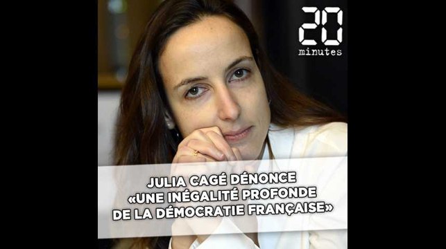 Julia Cagé dénonce «une inégalité profonde de la démocratie française»