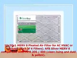 FilterBuy 16x20x1 MERV 8 Pleated AC Furnace Air Filter Pack of 6 Filters 16x20x1