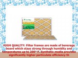 FilterBuy AFB Gold MERV 11 16x20x1 Pleated AC Furnace Air Filter Pack of 2 Filters