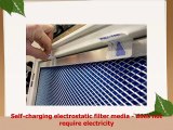 12x12x1 Electrostatic Washable Permanent AC Furnace Air Filter  Reusable  Silver Frame