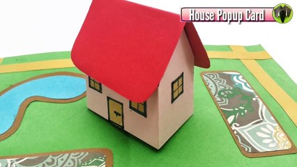 3D House Popup card - DIY Tutorial - 902