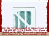 AIRx Filters Allergy 20x20x5 Air Filter MERV 11 AC Furnace Pleated Air Filter Replacement