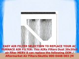 AIRx Filters Dust 20x20x5 Air Filter MERV 8 AC Furnace Pleated Air Filter Replacement for