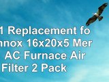 Tier1 Replacement for Lennox 16x20x5 Merv 11 AC Furnace Air Filter 2 Pack