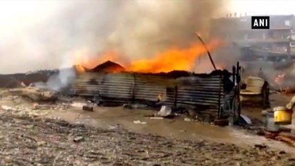 Over 100 shanties gutted in fire in Gurugram's Nathupur