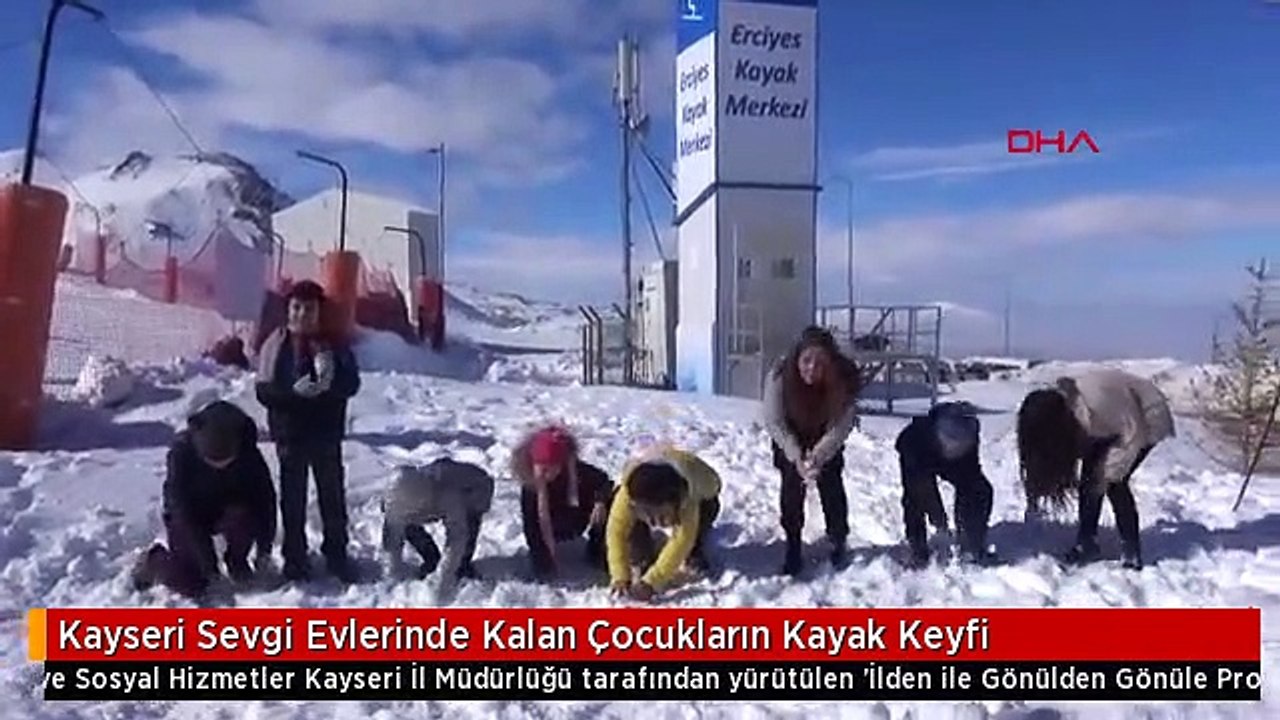 Kayseri Sevgi Evlerinde Kalan Çocukların Kayak Keyfi