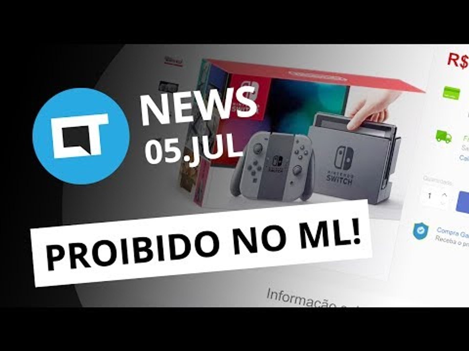 Venda do Nintendo Switch proibida no Brasil; Nasa vai bater nave espacial em asteroide e+ [CT News]