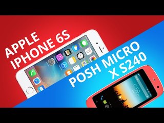 iPhone 6S vs Posh Micro X S240, o menor smartphone do mundo [Comparativo]