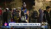 100 people wait in line for 24 hours for free Chick-fil-A