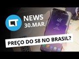 Supostos preços do Galaxy S8 no Brasil; atualização iOS; satélite da SES e   [CTNews]