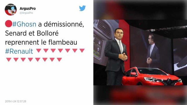 Renault. Jean-Dominique Senard nommé président et Thierry Bolloré directeur général pour succéder à Carlos Ghosn.