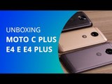 Moto C Plus, E4 e E4 Plus [Unboxing] - Canaltech