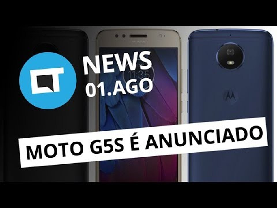 Moto G5S é anunciado oficialmente; Galaxy Note 8 vaza; Asteroide no BR e + [CT News]