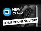 Samsung anuncia novo celular flip; Envio de dinheiro pelo Skype e + [CT News]