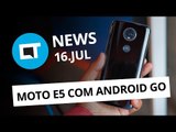 Celular da Microsoft com Android; Moto E5 Play Android Go; Mi Max 3 e+ [CT News]