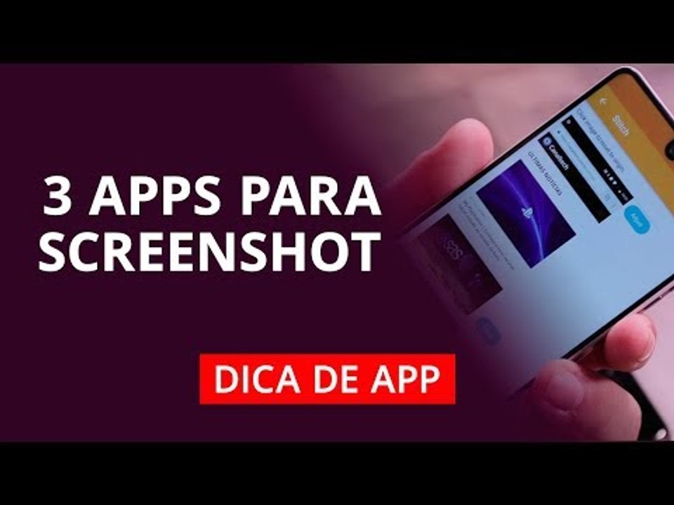 Screenshot da tela inteira #DicaDeApp