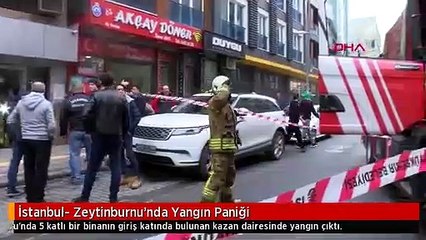 İstanbul- Zeytinburnu'nda Yangın Paniği