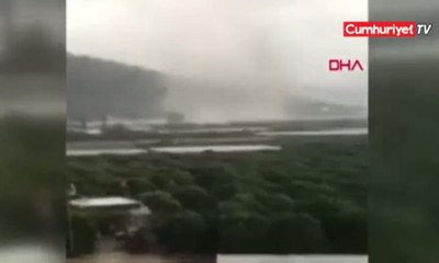 Antalya'da hortum kamerada