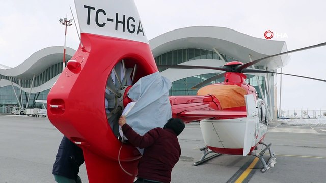 Sivas’ta Ambulans helikopteri hizmete girdi