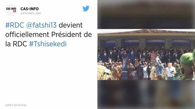 L’opposant Félix Tshisekedi prête serment en République démocratique du Congo