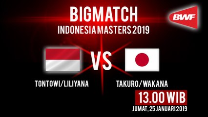 Jadwal Pertandingan  Perempat Final Indonesia Masters 2019, Tontowi dan Liliyana Beraksi!