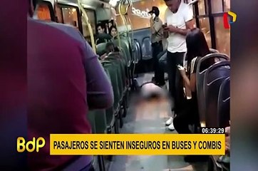Ante ola de robos, pasajeros se sienten inseguros de viajar en buses y combis