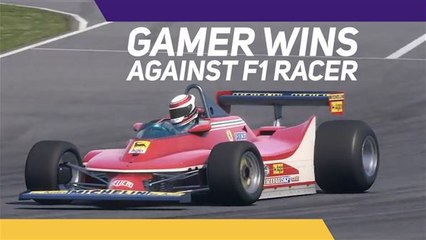 When a Gamer beats a pro F1 driver in a real-world race!