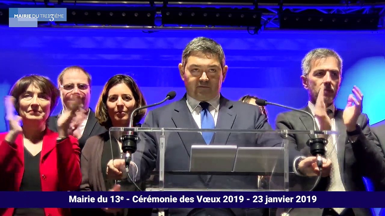 Maire du 13e - Cérémonie des Vœux 2019 - 23 janvier 2019-720p