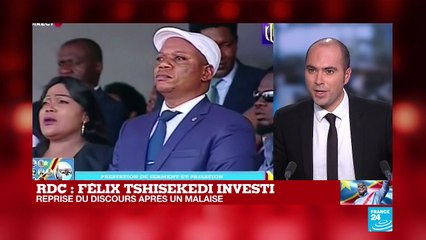 RD Congo : précisions sur le malaise de Félix Tshisekedi pendant son discours d'investiture