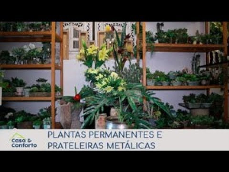 Casa & Conforto: Plantas Permanentes e Prateleiras Metálicas