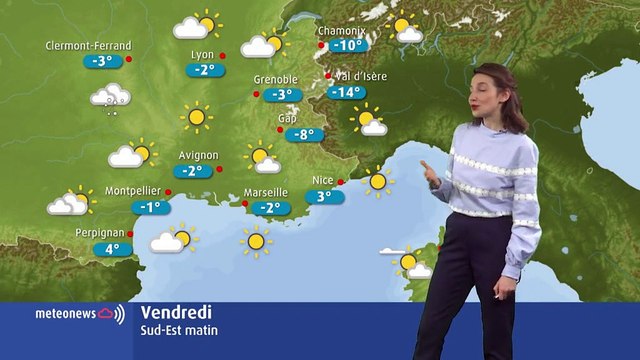 Votre météo du vendredi 25 janvier : un temps ensoleillé à prévoir
