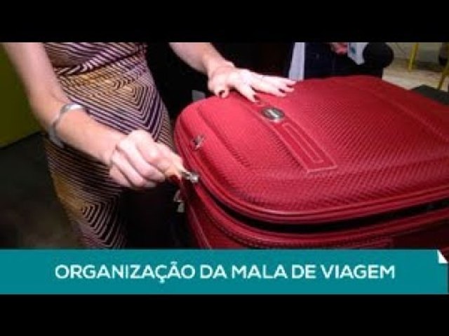 Lente: Organização da mala de viagem (1 de 2)