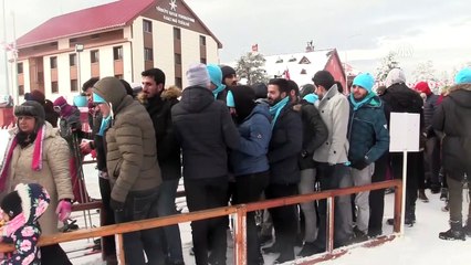 Ilgaz Dağı'nda öğrencilerin kar sevinci - KASTAMONU