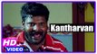 Kantharvan Tamil Movie | Scenes | Ganja Karuppu comedy with his father in law | Kathir | Honey Rose