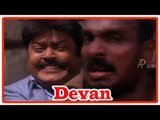 Devan Tamil Movie | Scenes | Vijayakanth arrests Arun Pandian