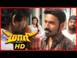Maari Tamil Movie | Scenes | Dhanush saves Kajal Aggarwal | Mime Gopi | Robo Shankar